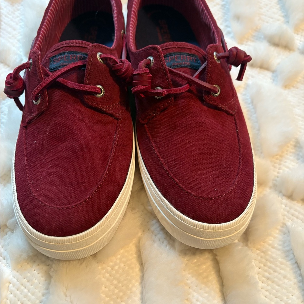 Sperry Burgundy Boat Shoes